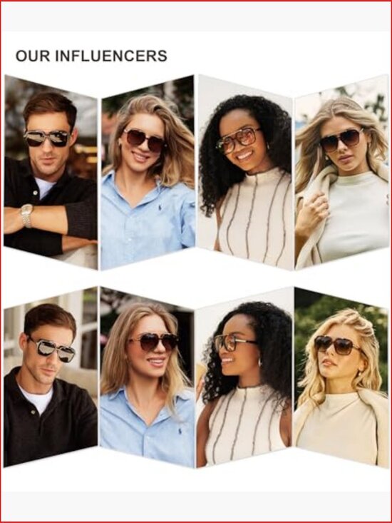 Polarized Aviator Sunglasses for Women Men UV400 Protection TAC Lenses Large main image 6